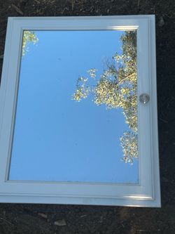 Rectangular Recessed Solid Wood Medicine Cabinet with Mirror