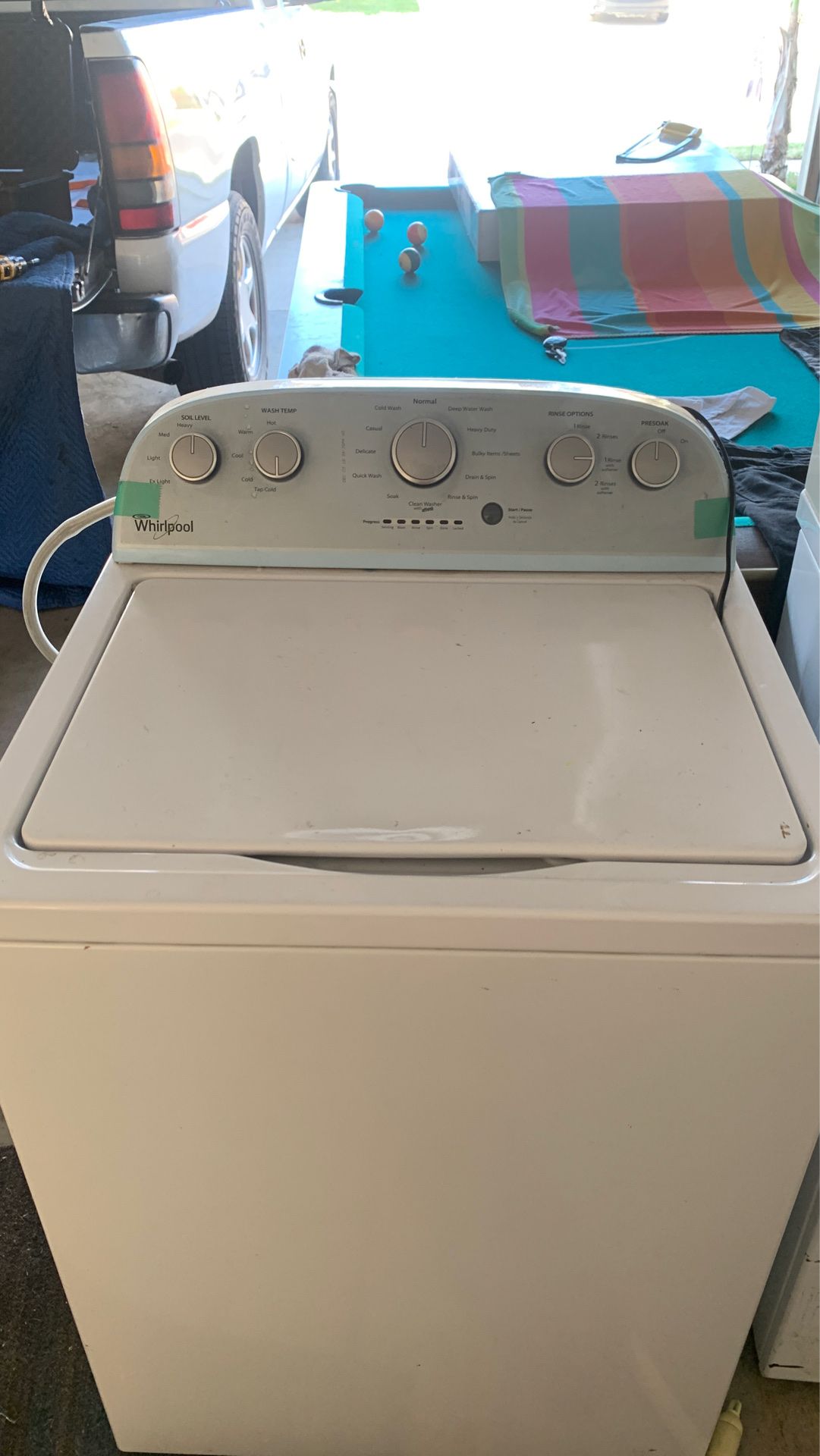 Whirlpool and Frigidaire washer and dryer