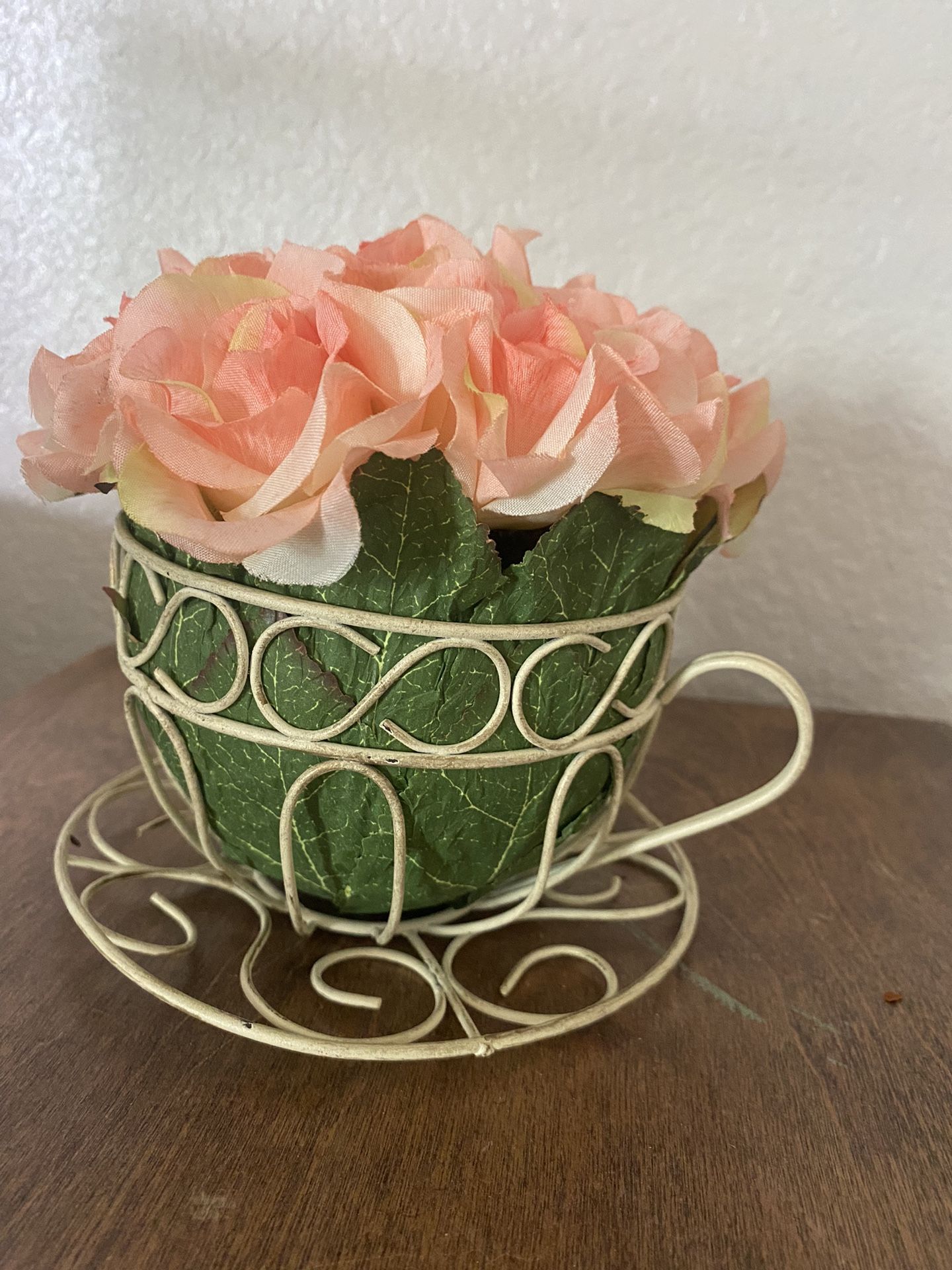 TEA CUP FLORALS “ $8.00 Each 