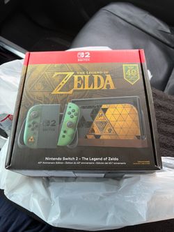 Nintendo Switch 2 Legend of Zelda 40th Anniversary Edition new with receipt