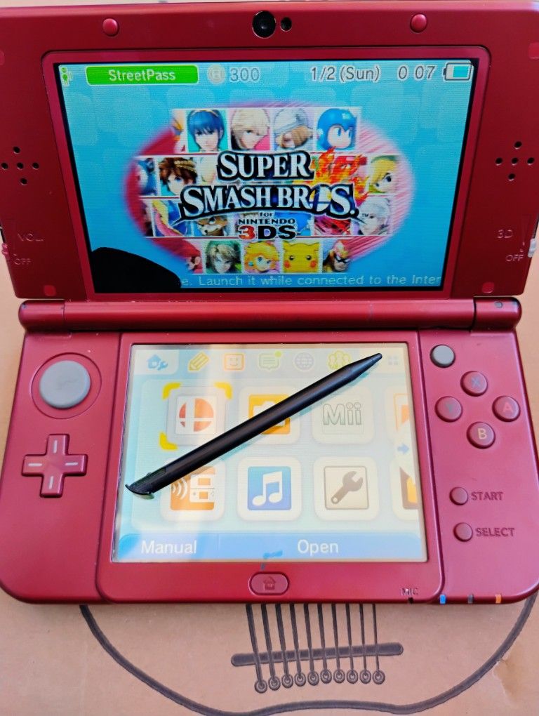 Nintendo 3ds XL Super Smash Bros
