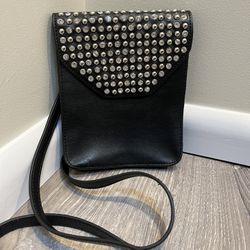 Embellished Black New Crossbody Handbag