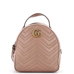 GUCCI GG Marmont Ivory Quilted Leather