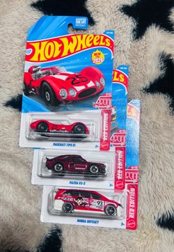 Hot Wheels Red Edition 3-Car Set