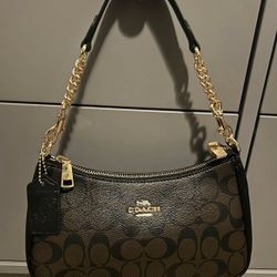 Black & Gold Coach Bag 