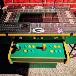 Custom Made Packers Arcade Table