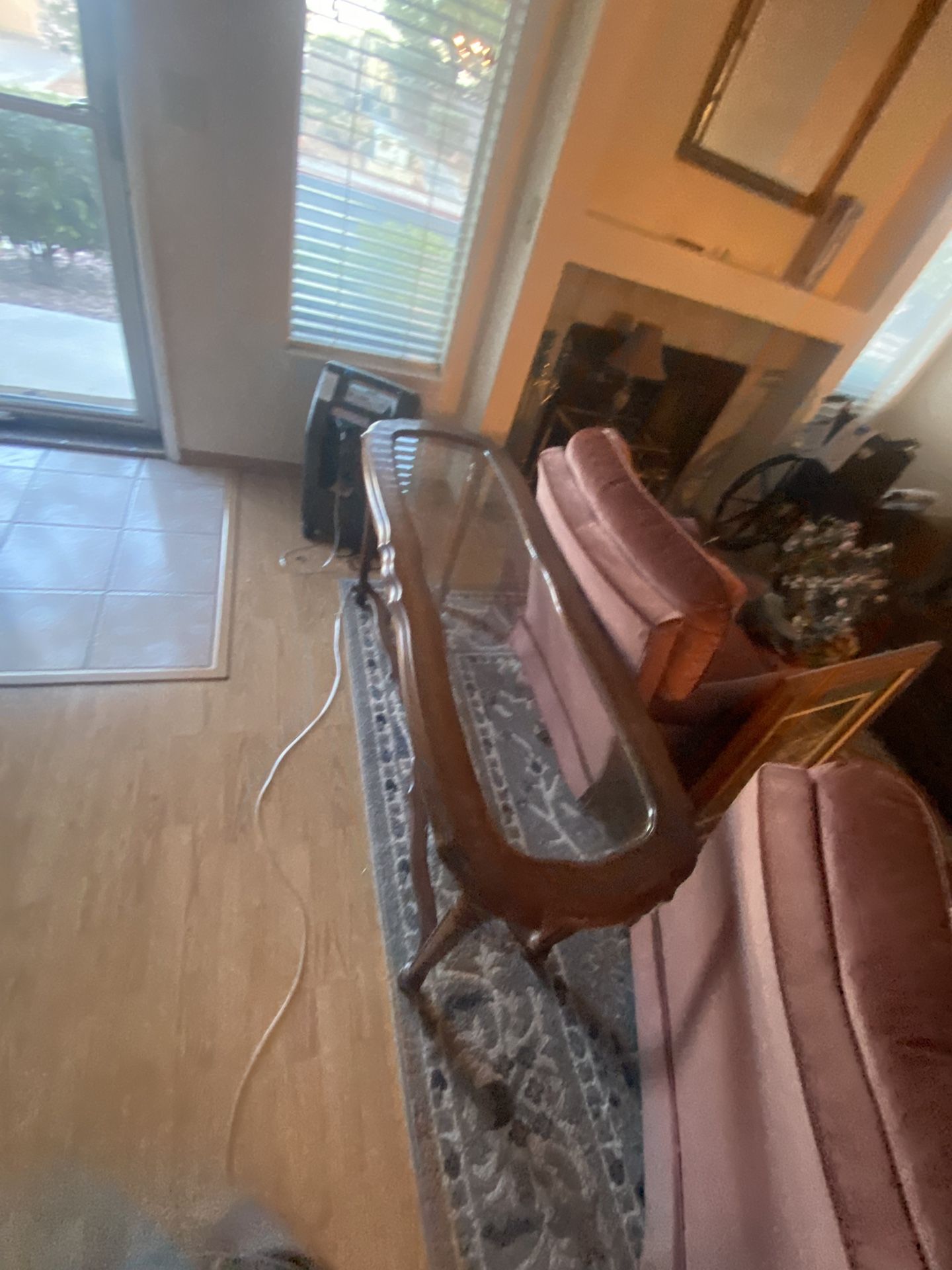 Glass Side Table
