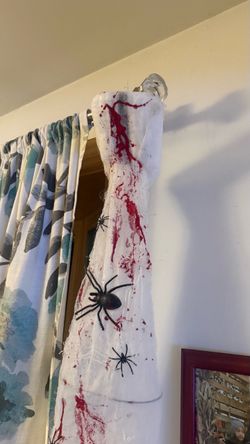 Like new Halloween Mummy Bloody Gauze Spider Decoration