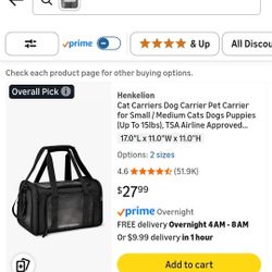 TSA approved Pet Carrier 