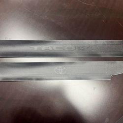 Genuine Toyota Tacoma Door Sill Applique PT(contact info removed)1-02 Tacoma + Logo 2pc OEM
