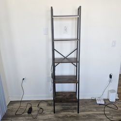 Metal & Wood Grow Light Shelf – Perfect for Plants or Aquariums