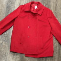 I Jill Red Peacoat