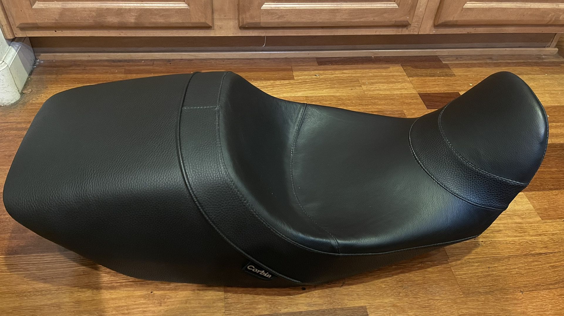 Black Corbin Leather Seat, came off of 1978 BMW K75 Sport, MINT!