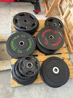 Olympic Bumper And Rubber Coated Weights