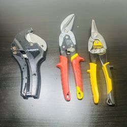 Ratcheting PVC Cutter, Aviation Snip, (Stanley FatMax) Av