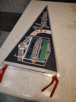 1962 New york yankees Mickey Mantle Felt pennant.