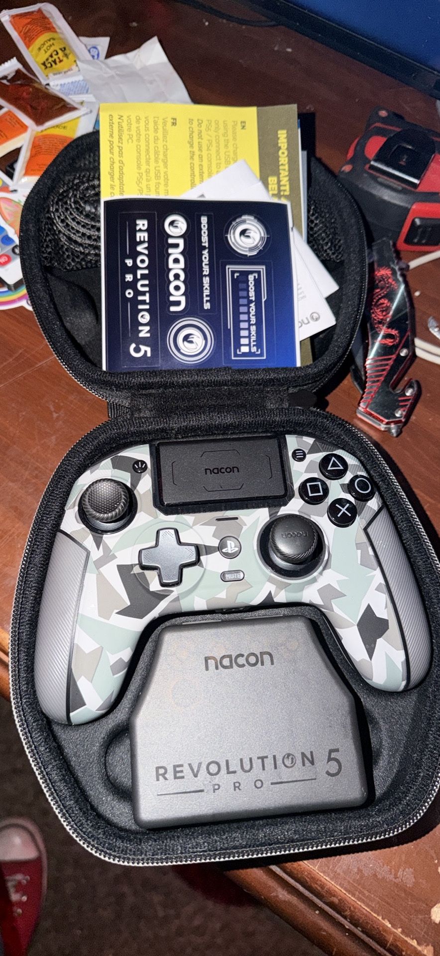Nacon Revolution 5 Pro Wireless Controller for PS5 PS4 and PC Arctic Camo