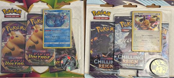 Pokemon Vivid Voltage & Chilling Reign 3pk