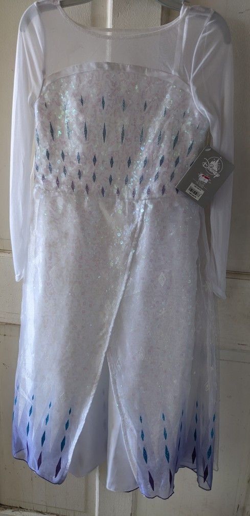 Sparkling Queen Elsa Costume Dress 