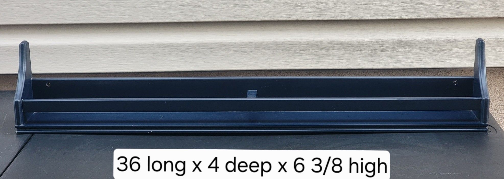 Dark Navy Blue Wall Book Picture Storage Shelf Cubby