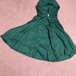 New Green Hood Cloak Cape Renaissance Costume Outfit