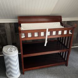 Changing Table  And Diaper Pail