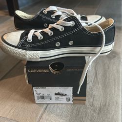 Black Converse - Youth Size 1