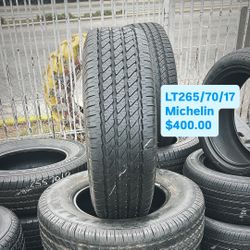 Set Of Four Used Tires LT265/70/17 