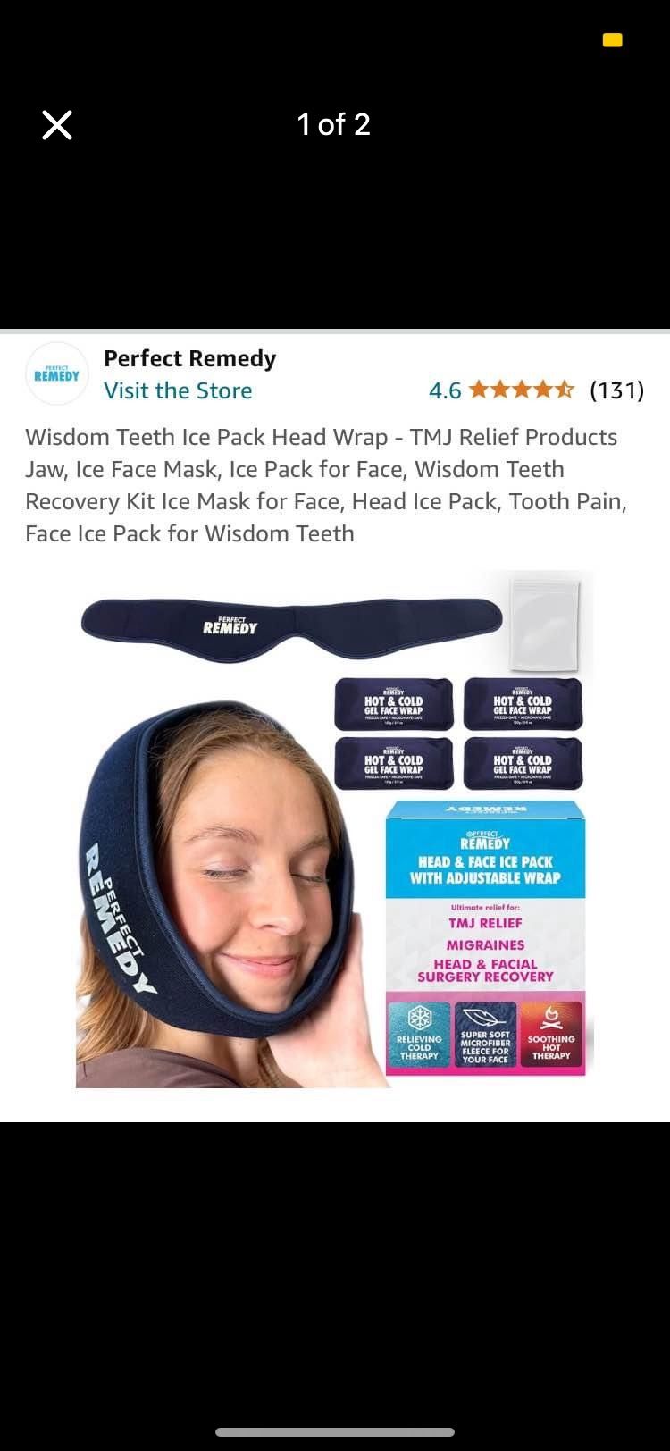 wisdom teeth recovery ice packs