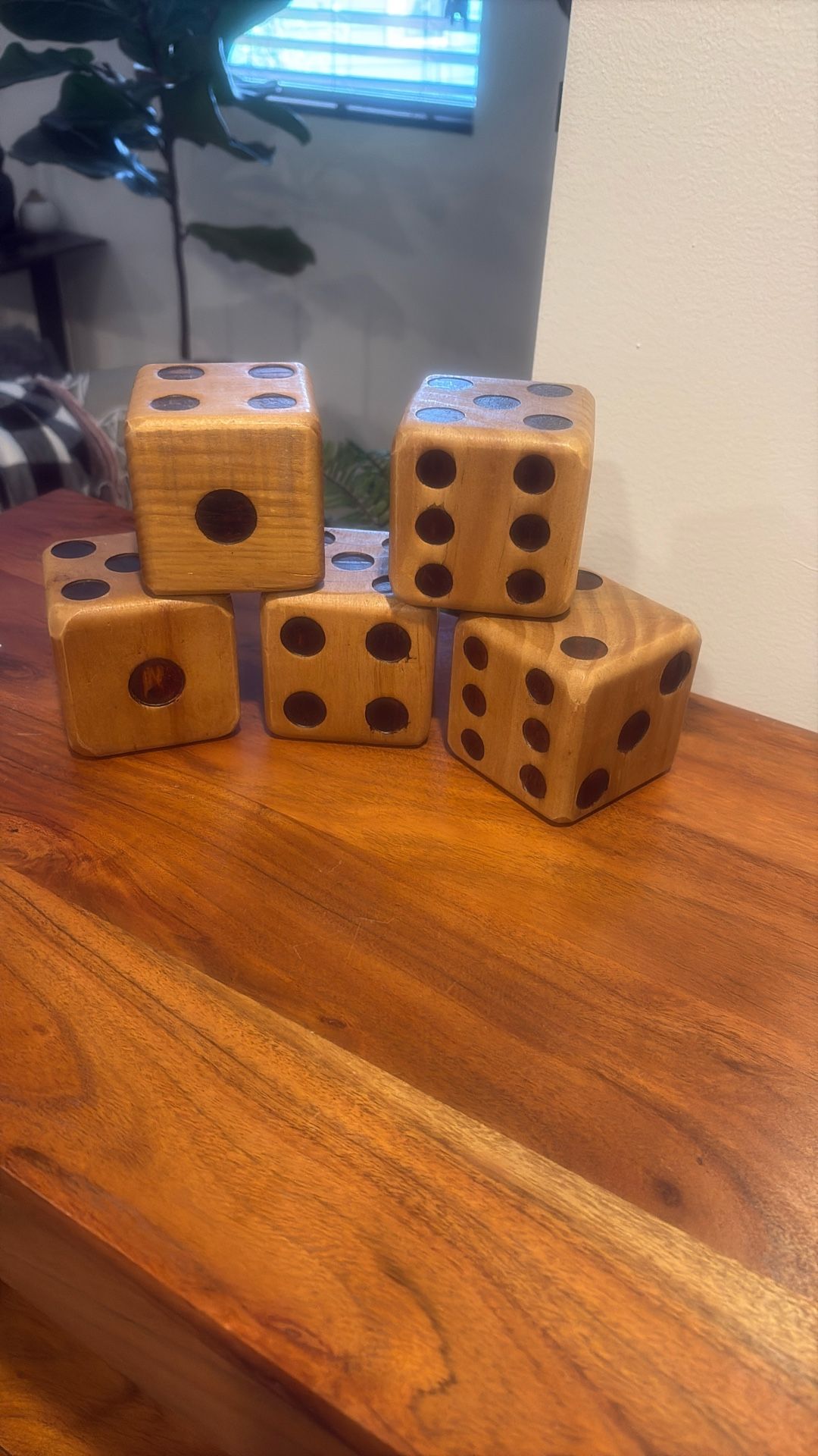 Wooden Table Dice