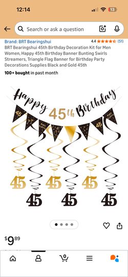 45th Birthday Decorations