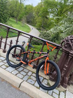 26" SE "BLOCKS FLYER" Orange Camo Bike