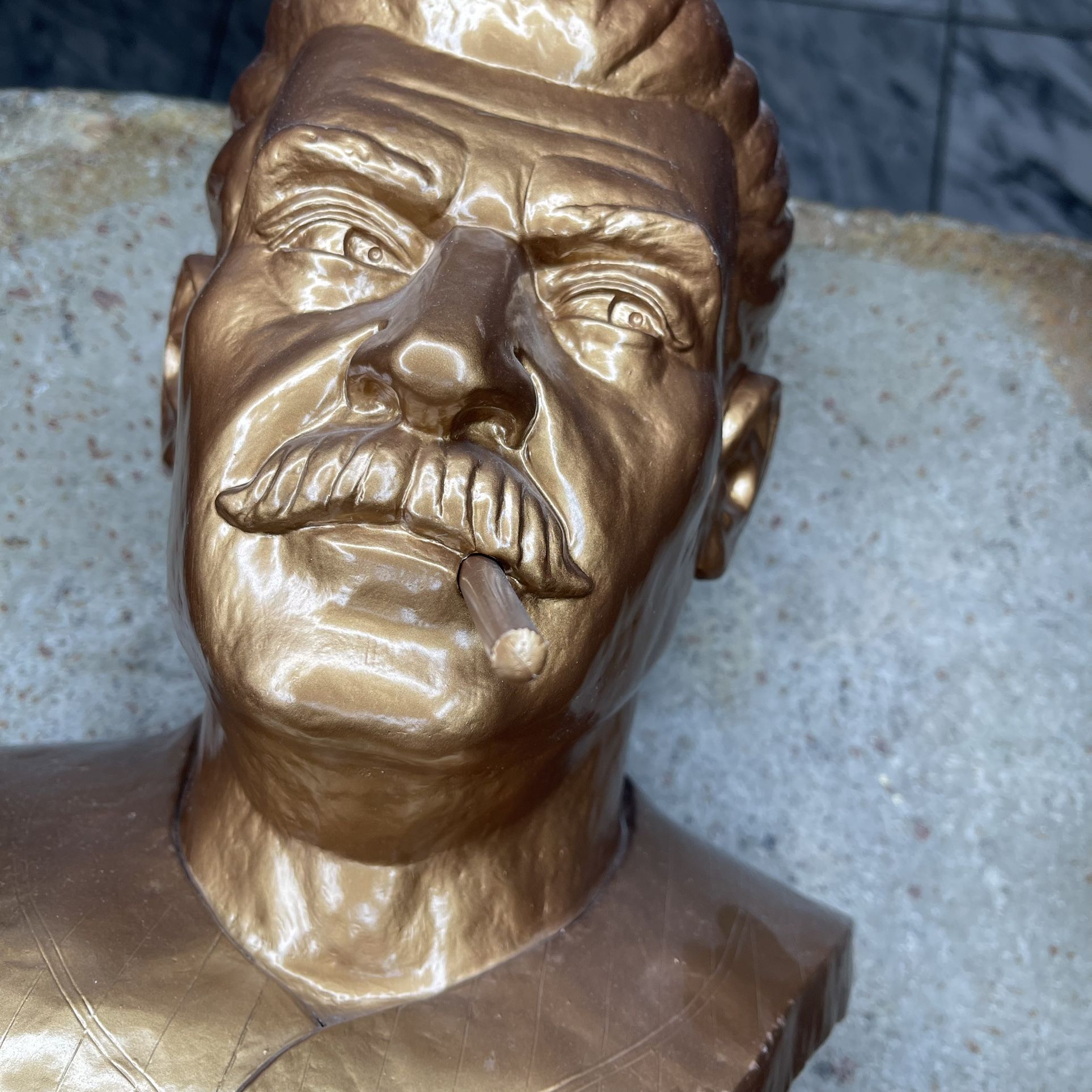 Smokin Joe Bust by Frank Kozik autographed