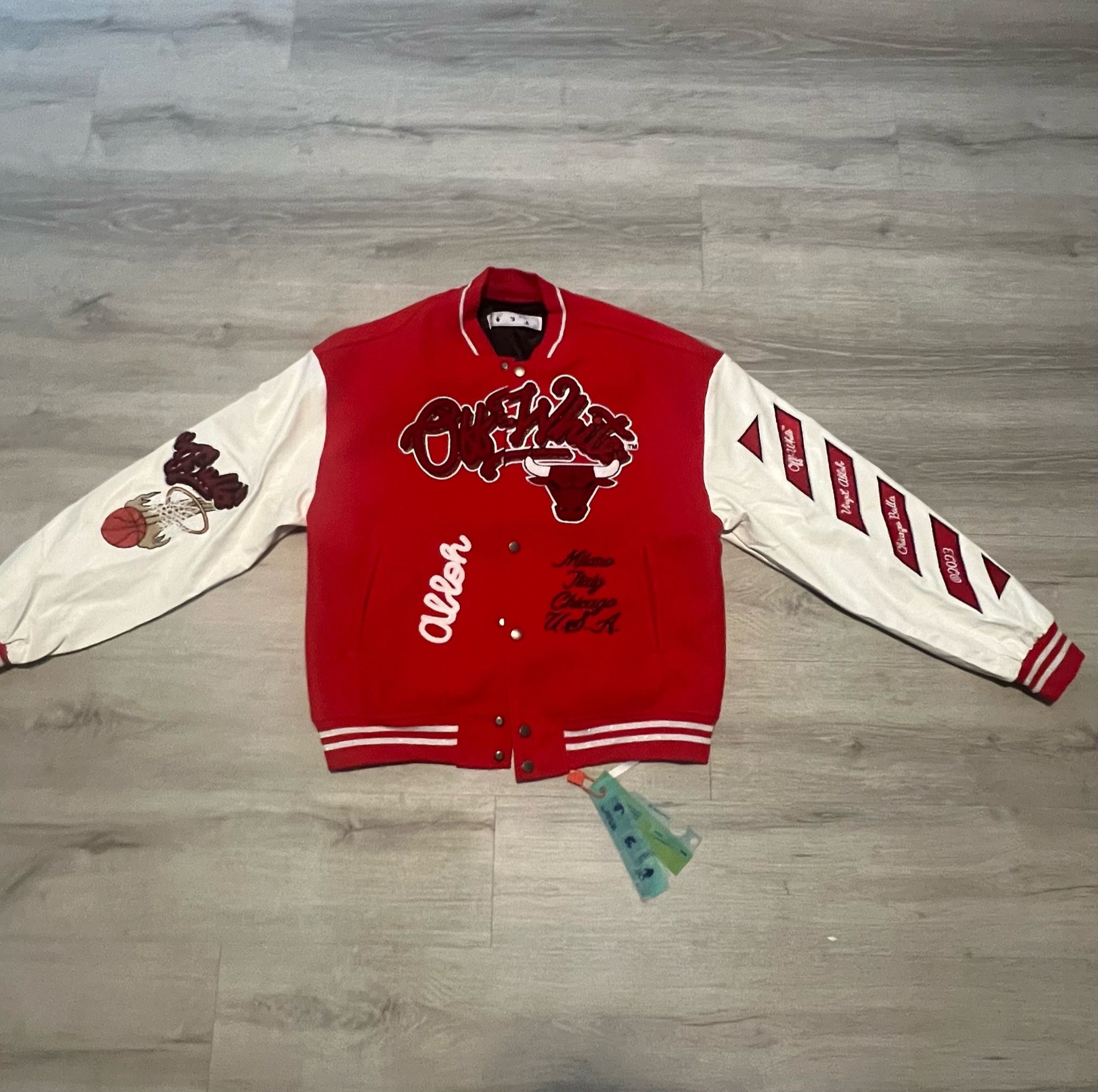 Off-white Bulls Varsity Jacket