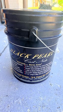 Black Pearl Cast or Throw Net 10ft. Baitfish 3/8 mesh