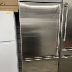 GE Monogram 36” Built In Refrigerator In Stainless Steel Open Box