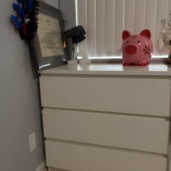 White IKEA Dresser