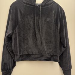 Victoria secret Black Velvet Women's Hoodie XS