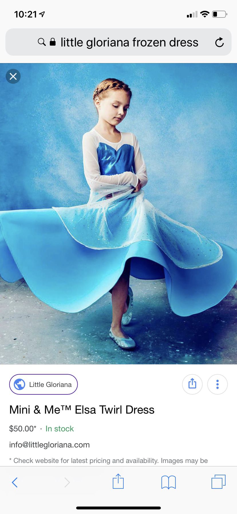 Little Gloriana Elsa twirl dress size 6/7 new frozen dress up long dress and cape