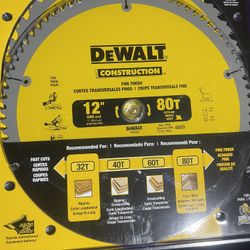 DEWALT Saw Blades Combo Pack 12 Inches 