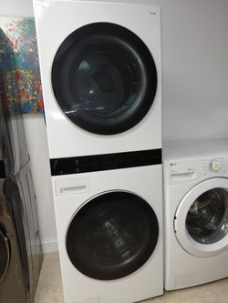 LG stacked washer & dryer