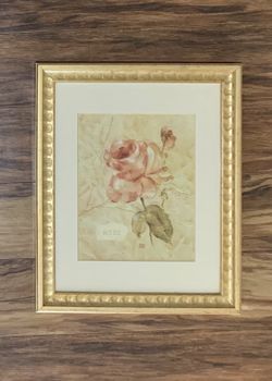 Framed Rose Print