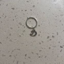 James Avery ”D” Ring Size 6