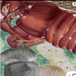 Lobster Platter Hand Painted Cardinal Inc.