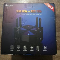 Reyee AX6000 WiFi 6 Router, Wireless 8-Stream Gaming Router, 8 FEMs, 2.5G WAN,2.0 GHz Quad-Core CPU, WPA3, Smart VPN for Large Home