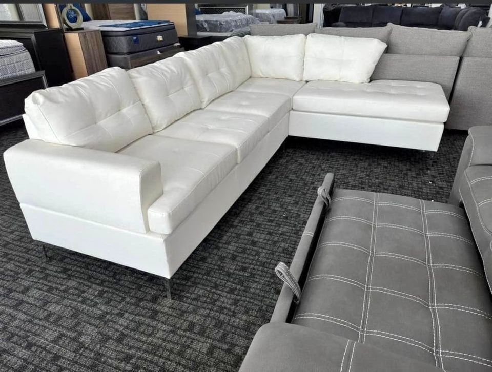 Brand New White Sectional Sofa 