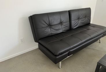 Leather Futon , Arms Come Up