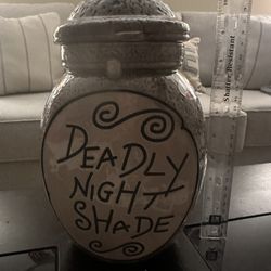 Nightmare Before Christmas Deadly Night Shade Cookie Jar