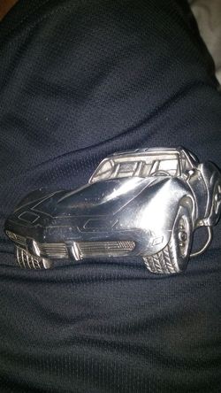Vette belt buckle