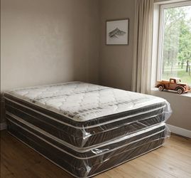$200 Queen pillow top mattress only brand new free delivery same-day